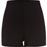 River Island Black Ponti High Waisted Shorts - shorts | შორტები | shortebi 