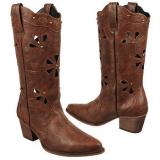 Womens Boots - Dingo  Women's Wendy   Chocolate - QALIS CHEQMEBI - ქალის ჩექმები