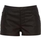 River Island Black Pu Shorts - shorts | შორტები | shortebi 