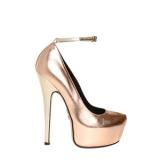 Mirko Bonalumi 160mm Laminated Nappa Leather Pumps - Women's Platform Pumps | Platformebi | პლატფორმები 