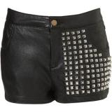 Black Studded Shorts - shorts