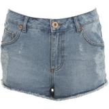 Light Wash High Waist Short - shorts