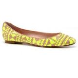 Uma Flats - Neon Yellow/Natural - Women's Ballet Flat Shoes | Baletkebi | ბალეტკები 