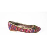Tilly Rose Pretty Stripe Ballet Flats - Women's Ballet Flat Shoes 