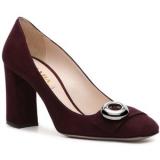 Prada Suede Button Pump - Women's Platform Pumps