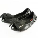 Prada Padded Fabric Bow - Women's Ballet Flat Shoes 