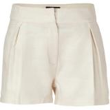 SALONI Ivory Silk Jute Shorts - shorts