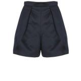 Carven Midnight Blue Structured High-Waisted Shorts - shorts | შორტები | shortebi 