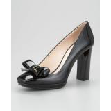 Prada Patent Leather Square - Women's Platform Pumps | Platformebi | პლატფორმები 