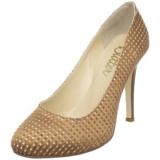 Butter Perempuan Sherwin platform Pump, Tan Perf satin, 10 M US - Perempuan Platform Pompa sepatu 