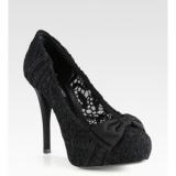 Dolce & Gabbana Lace Bow Platform Pumps - Women's Platform Pumps | Platformebi | პლატფორმები 