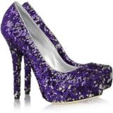 Dolce & Gabbana Sequined leather platform pumps - Women's Platform Pumps | Platformebi | პლატფორმები 