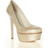 Bethie Smooth Glitter Heel - Women's Platform Pumps | Platformebi | პლატფორმები 
