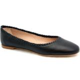 Chole  Black Leather Ballet - Women's Ballet Flat Shoes 