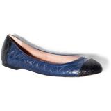 Fawna Navy - Women's Ballet Flat Shoes | Baletkebi | ბალეტკები 