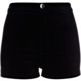 River Island Black Velvet Smart Shorts - shorts | შორტები | shortebi 