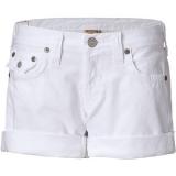 TRUE RELIGION Optic White Jayde Super T Boyfriend Shorts - shorts | შორტები | shortebi 