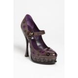 Prada Flower Appliqué Pump - Women's Platform Pumps | Platformebi | პლატფორმები 