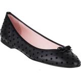 RED VALENTINO Ballet Flat Black Leather - Women's Ballet Flat Shoes | Baletkebi | ბალეტკები 