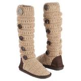 Muk Luks  Women's Miranda Stripe Boot   Oatmeal - Womens Boots 