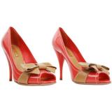 PRADA Patent court contrast  - Women's Platform Pumps | Platformebi | პლატფორმები 