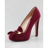Prada Suede Tassel - Women's Platform Pumps | Platformebi | პლატფორმები 