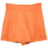 Orange Mid Waist Loose Pockets Shorts - shorts | შორტები | shortebi 