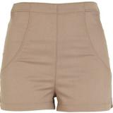 River Island Light Beige High Waisted Shorts - shorts | შორტები | shortebi 