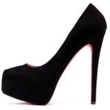 Black Suede Hidden Platform Pump - Women's Platform Pumps | Platformebi | პლატფორმები 