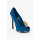 Alexander McQueen นิ้วเท้าปั๊มเปิดกะโหลก - ผู้หญิงปั๊มแพลตฟอร์ม รองเท้า 