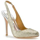 Badgley Mischka Kiss Kiss Pump - Gold Glitter - Women's Platform Pumps