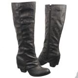 Womens Boots - FERGALICIOUS  Women's L-Ryder   Dark Grey Pu - QALIS CHEQMEBI - ქალის ჩექმები