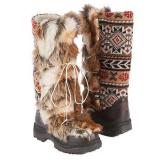 Muk Luks  Women's Sesu Tall Snow Boot   Brown - Womens Boots 