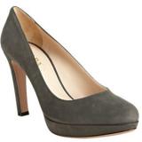 Prada Anthracite Suede Platform Pumps - Women's Platform Pumps | Platformebi | პლატფორმები 