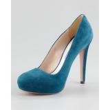 Prada Suede  - Women's Platform Pumps