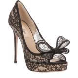 VALENTINO lace peep-toe pump - Women's Platform Pumps | Platformebi | პლატფორმები 
