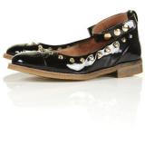 KRUSH Studded Patent Flats - Women's Ballet Flat Shoes | Baletkebi | ბალეტკები 