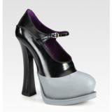 Prada Bicolor Leather  - Women's Platform Pumps | Platformebi | პლატფორმები 