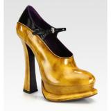 Prada Bicolor Leather  - Women's Platform Pumps | Platformebi | პლატფორმები 