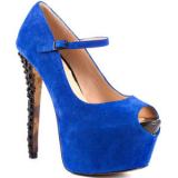Betsey Johnson Belll - Blue Suede - Women's Platform Pumps | Platformebi | პლატფორმები 