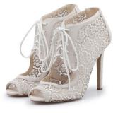 SuperTrash Pumps Lacey Cream - Women's Platform Pumps | Platformebi | პლატფორმები 