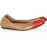 Lanvin Contrast leather ballet flats - Women's Ballet Flat Shoes 