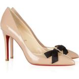 Christian Louboutin Love Me 100 leather and mesh pumps - Women's Platform Pumps | Platformebi | პლატფორმები 