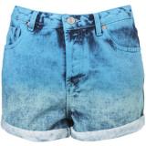MOTO Dip Dye Denim Hotpants - shorts