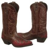 Womens Boots - Laredo  Women's 51069   Brown/Red Wt & Buckl - QALIS CHEQMEBI - ქალის ჩექმები