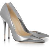 Jimmy Choo Anouk metallic leather pumps - Women's Platform Pumps | Platformebi | პლატფორმები 
