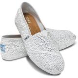 TOMS Crochet Classics White - Women's Ballet Flat Shoes | Baletkebi | ბალეტკები 