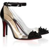 Christian Louboutin Just Picks 100 studded patent-leather and PVC pumps - Women's Platform Pumps | Platformebi | პლატფორმები 