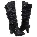 Womens Boots - Madden Girl  Women's Prepie   Black - QALIS CHEQMEBI - ქალის ჩექმები