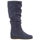 Womens Boots - Aerosoles  Women's Supersonic   Dark Blue Suede - QALIS CHEQMEBI - ქალის ჩექმები